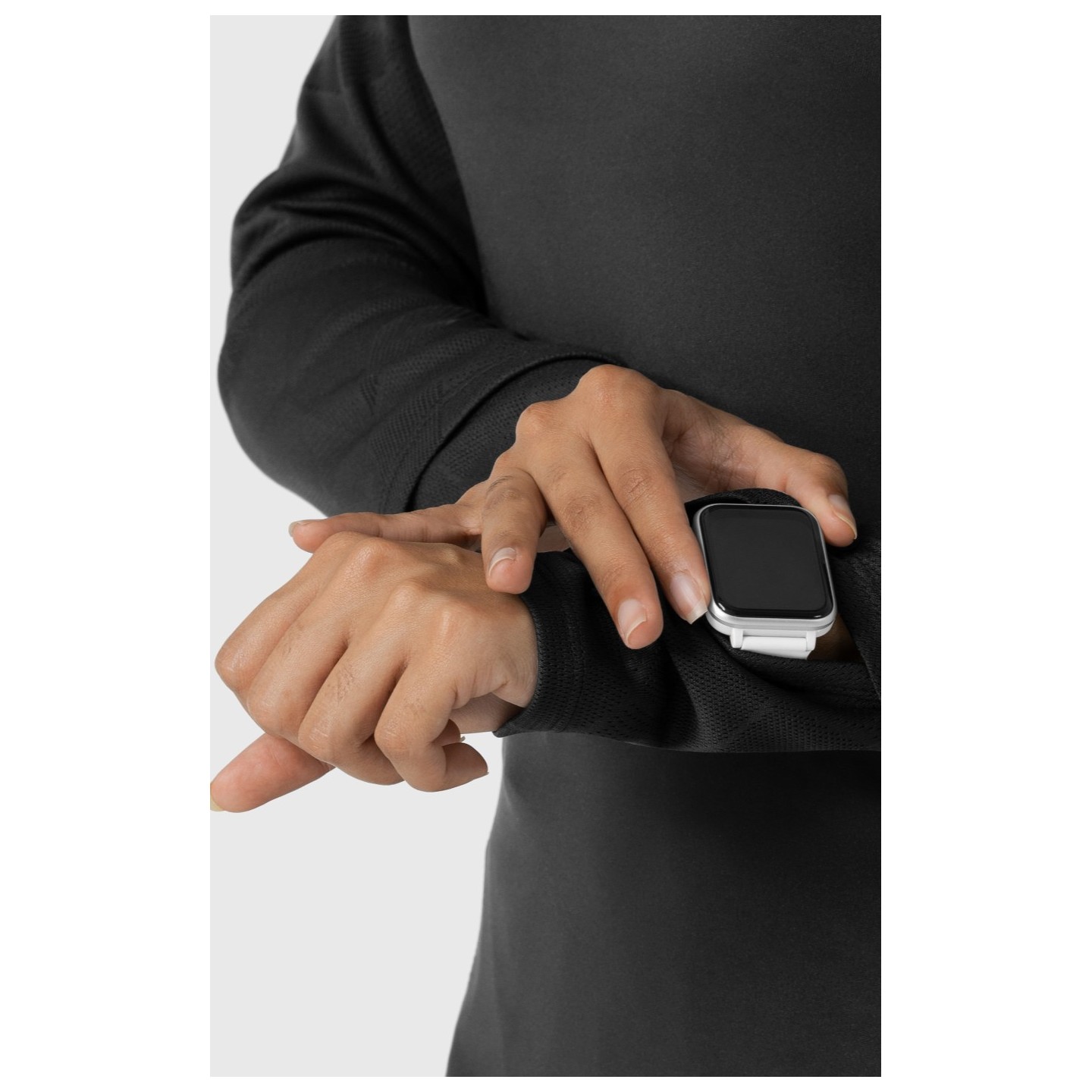 2149 Layers Haut Underscrub à Manches Longue avec Fenêtres de Montre par WINK