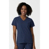 6180 Nürtur Front Seam V-Neck Top by WINK