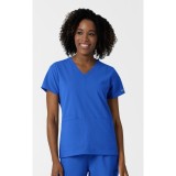 6180 Nürtur Front Seam V-Neck Top by WINK