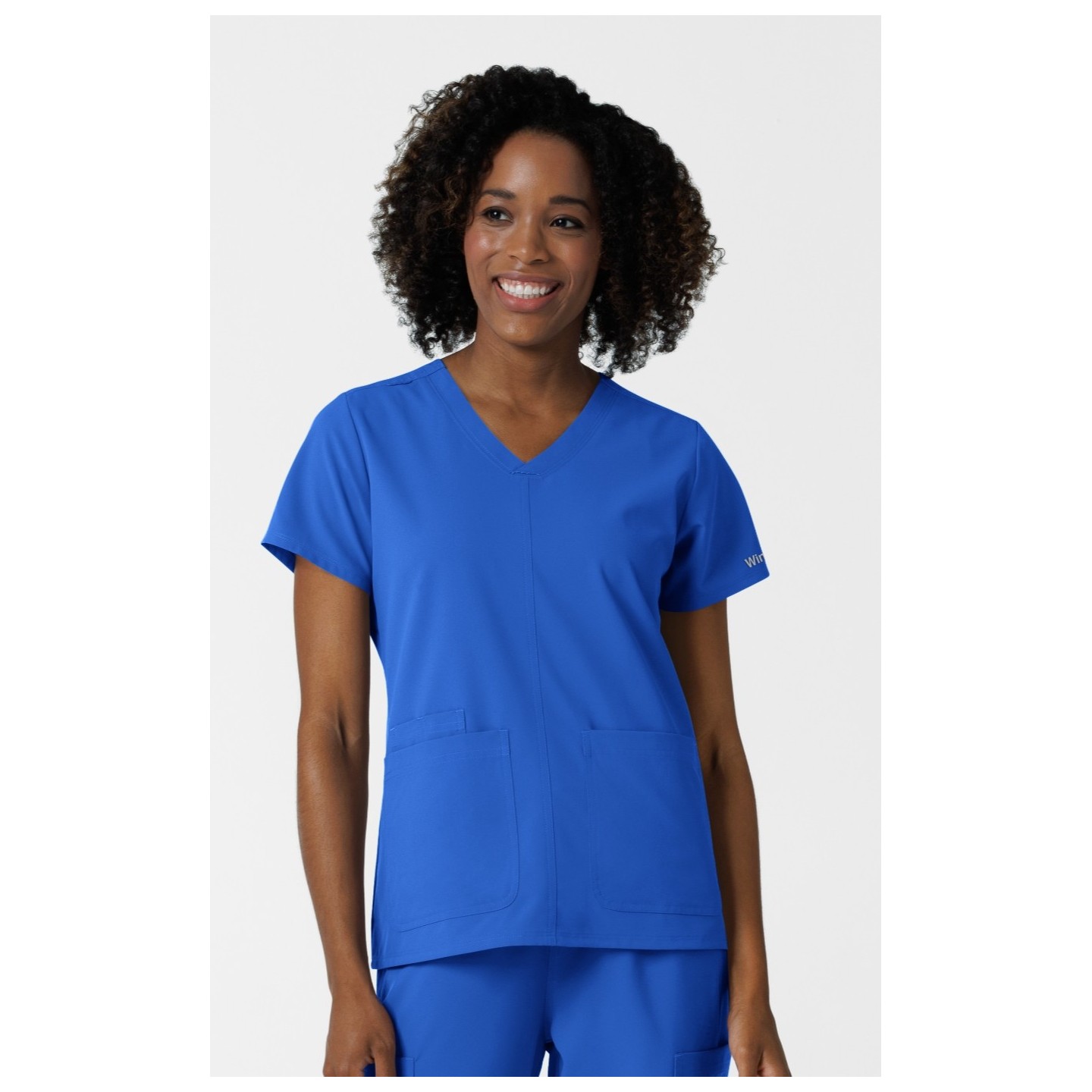 6180 Nürtur Front Seam V-Neck Top by WINK