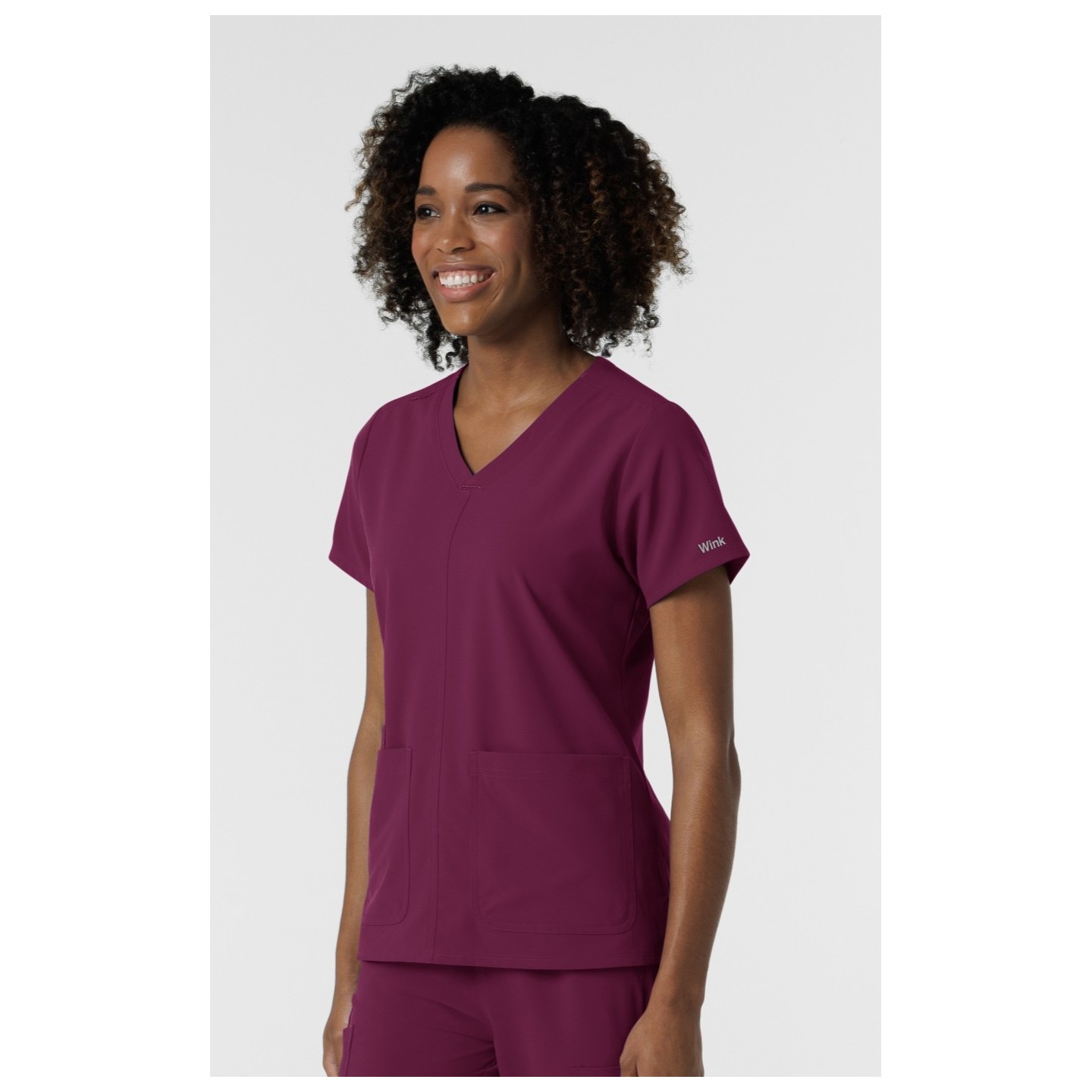 6180 Nürtur Front Seam V-Neck Top by WINK