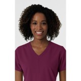 6180 Nürtur Front Seam V-Neck Top by WINK