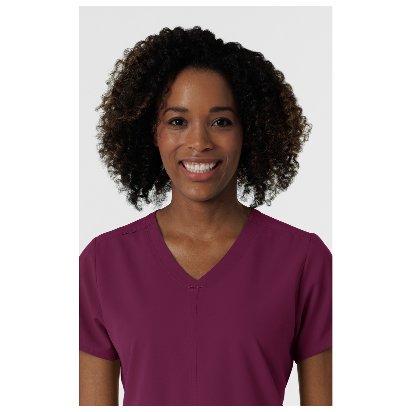 6180 Nürtur Front Seam V-Neck Top by WINK