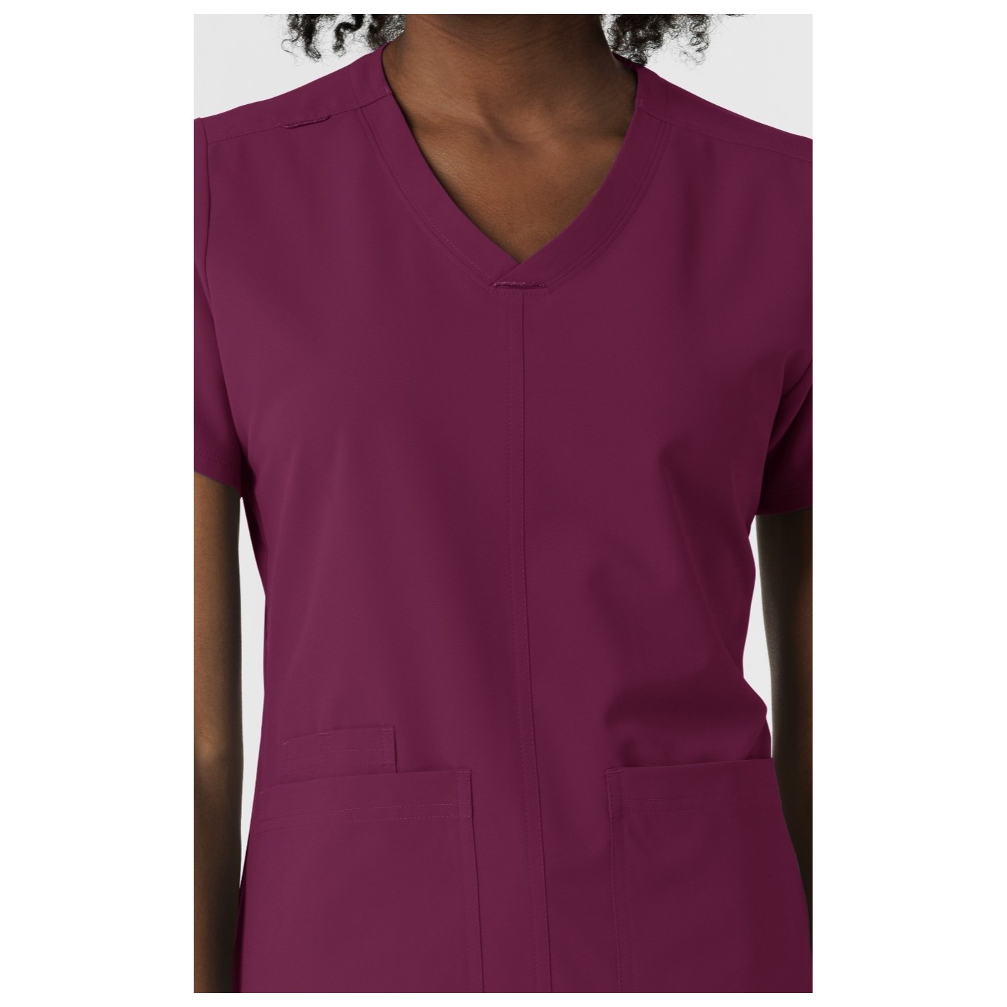 6180 Nürtur Front Seam V-Neck Top by WINK