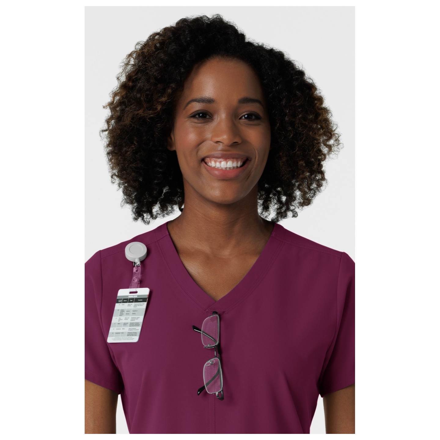 6180 Nürtur Front Seam V-Neck Top by WINK