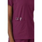 6180 Nürtur Front Seam V-Neck Top by WINK