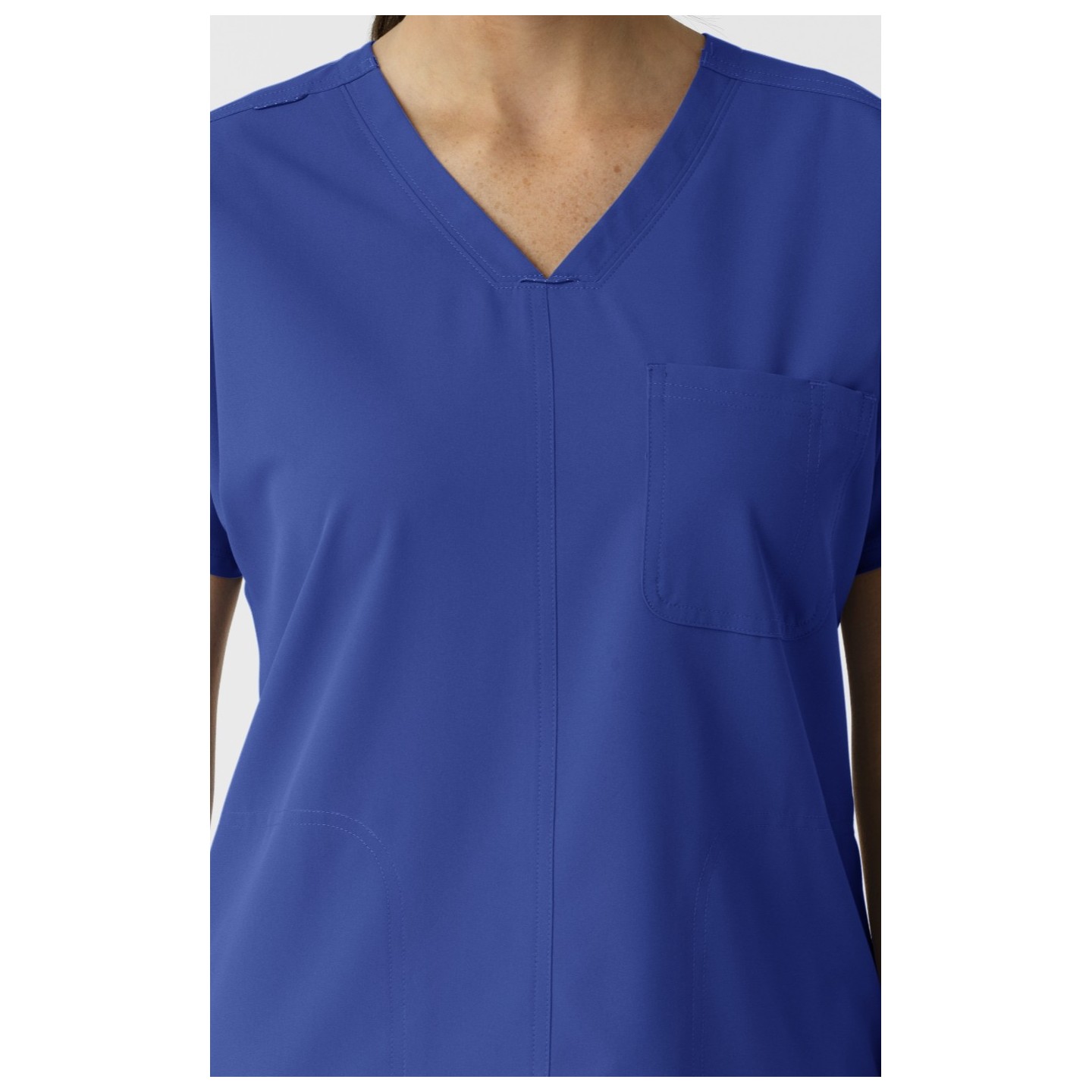 6280 Nürtur Tunique à Col en V avec Coutures Stylisées