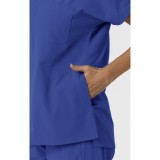 6280 Nürtur Tunique à Col en V avec Coutures Stylisées