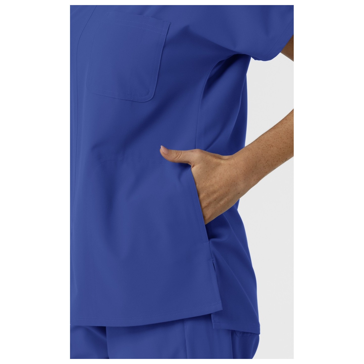 6280 Nürtur Tunique à Col en V avec Coutures Stylisées