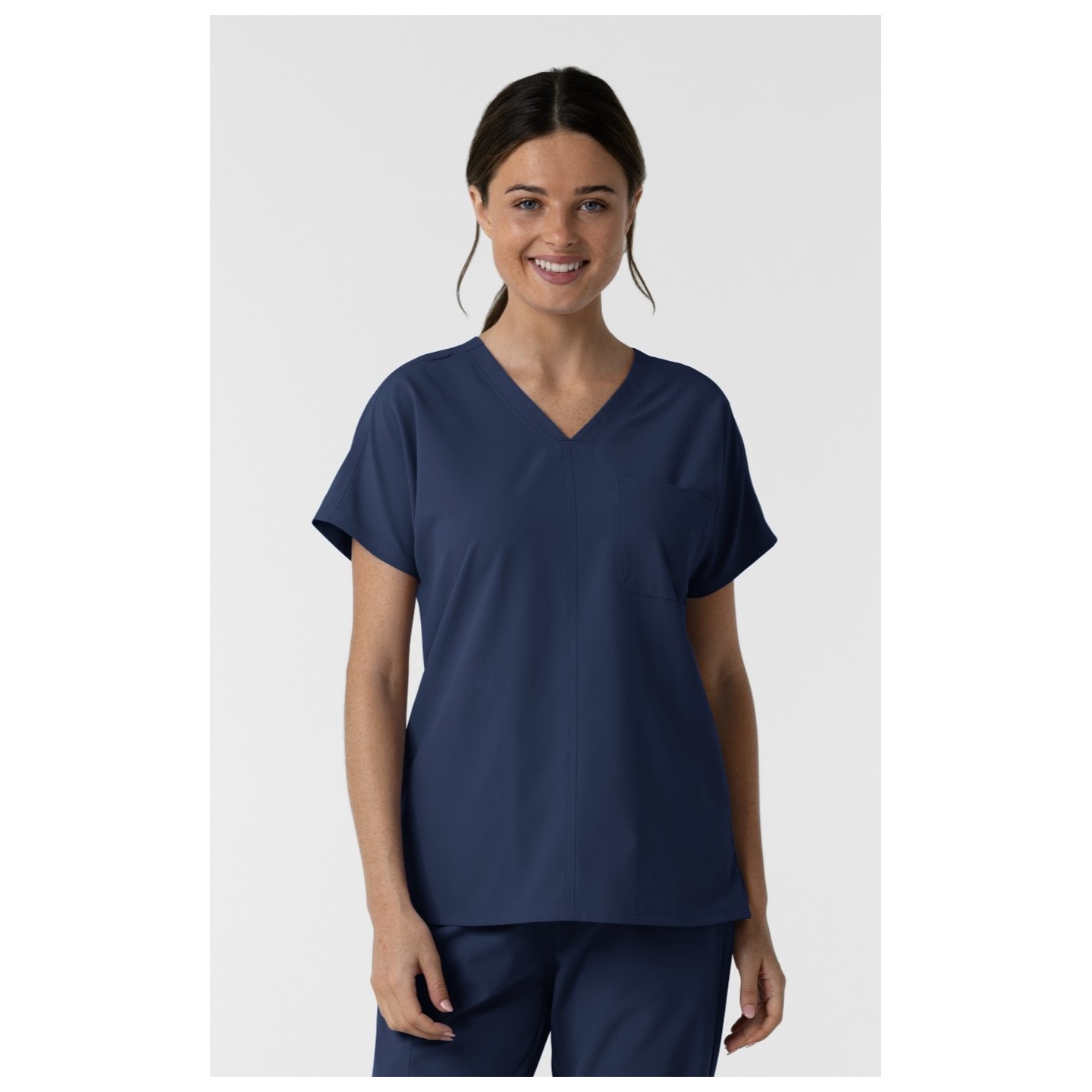 6280 Nürtur Tunique à Col en V avec Coutures Stylisées