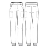 HH050 HH Works Jogger Rhea Cargo avec 6 Poches par Healing Hands