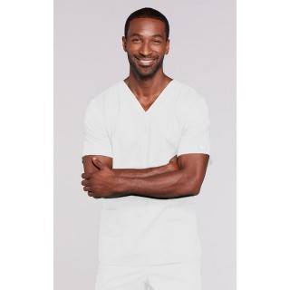 4725 Workwear Core Stretch Unisex V-Neck 4 Pocket Top by Cherokee