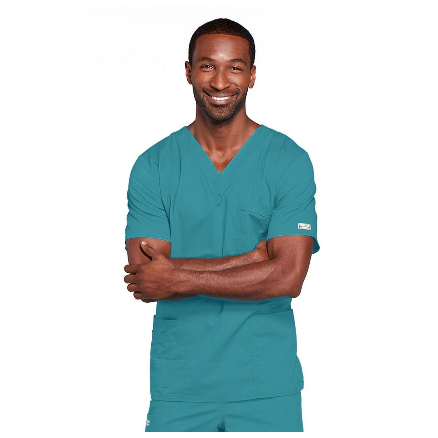 4725 Workwear Core Stretch Haut à Col en V Unisexe avec 4 Poches par Cherokee