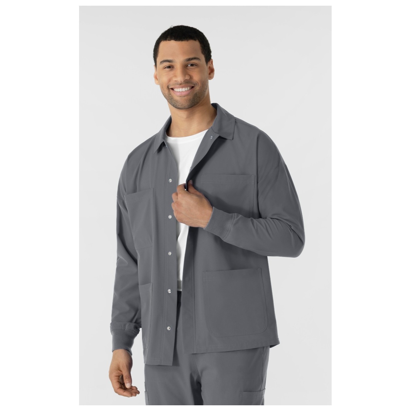 8380 Nurtür Men's Duster Scrub Jacket by WINK