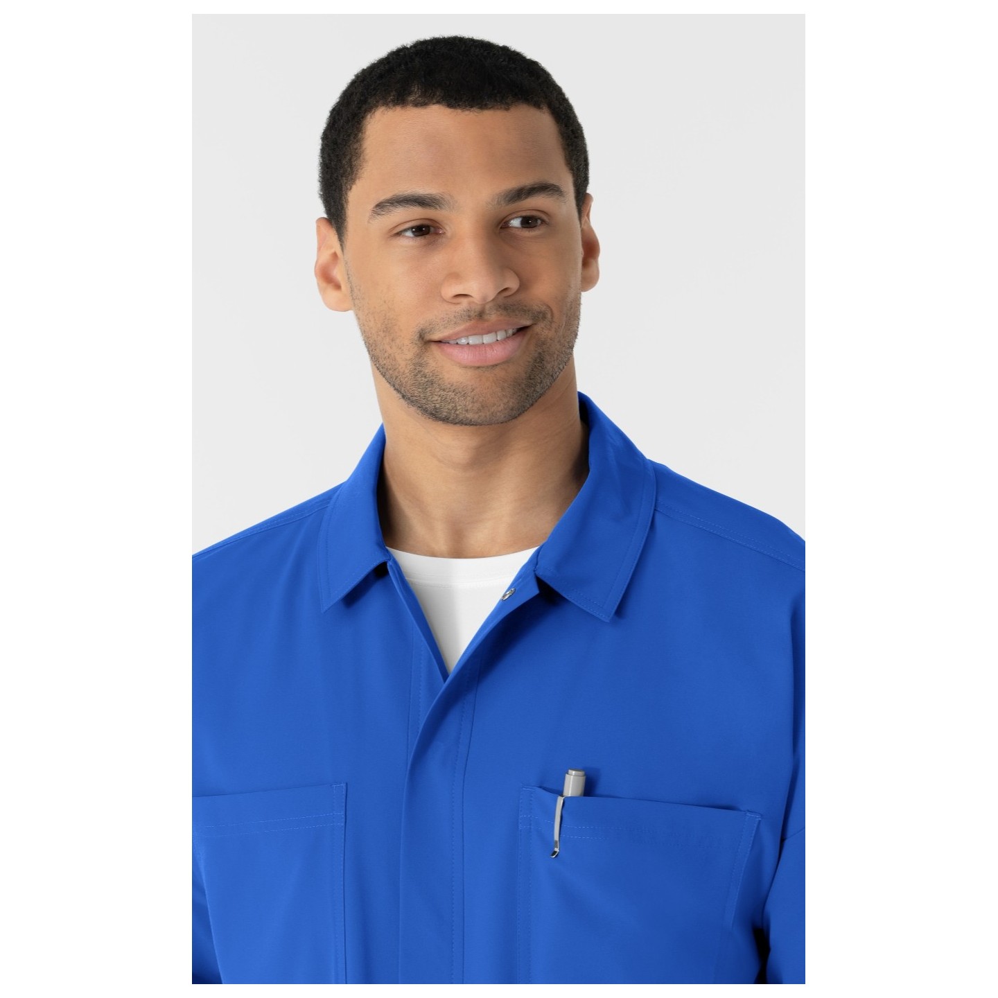 8380 Nurtür Men's Duster Scrub Jacket by WINK