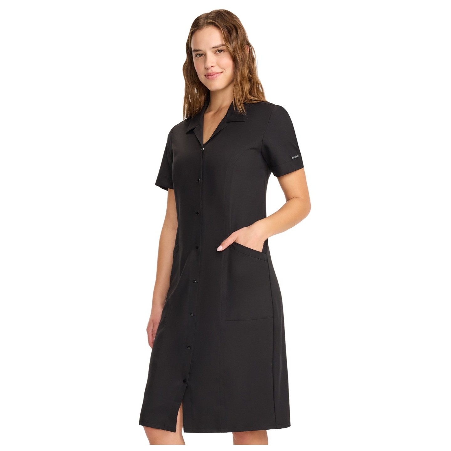 CK512A WW Originals Ultra Button Front Dress by Cherokee