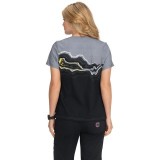 370PLM koi Lite Reform V-Neck Print Top - Agate Geode