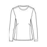 MC8499 Med Couture Haut à Manches Longues en Tricote Performant