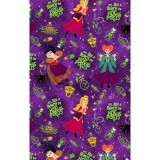 TF794 Tooniforms 2 Pocket V-Neck Print Top by Cherokee - Bunch Of Hocus Pocus