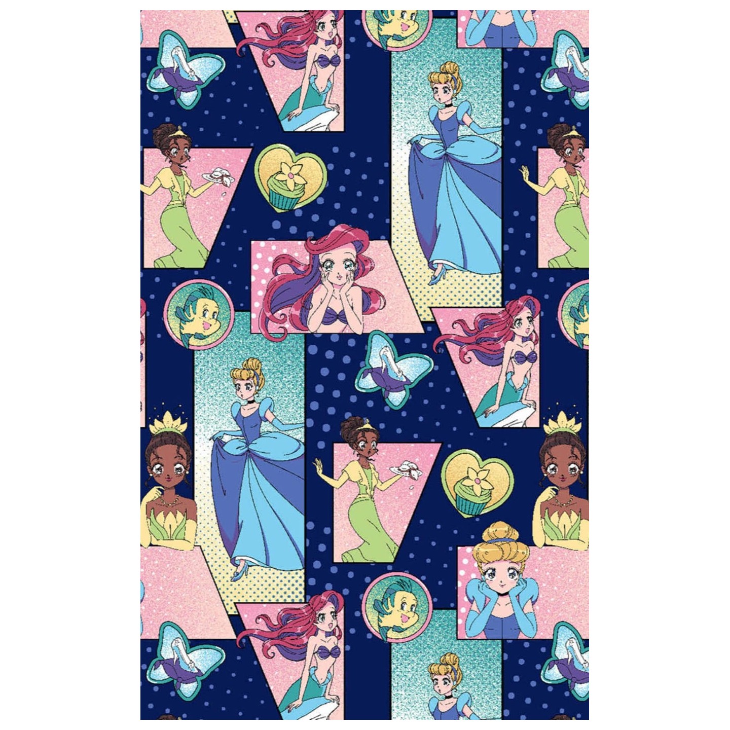 TF794 Tooniforms 2 Pocket V-Neck Print Top by Cherokee - Comic Princess