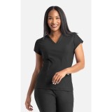 2501 Embrace Zoe Banded V-Neck 4 Pocket Top by Maevn