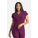 2501 Embrace Zoe Banded V-Neck 4 Pocket Top by Maevn