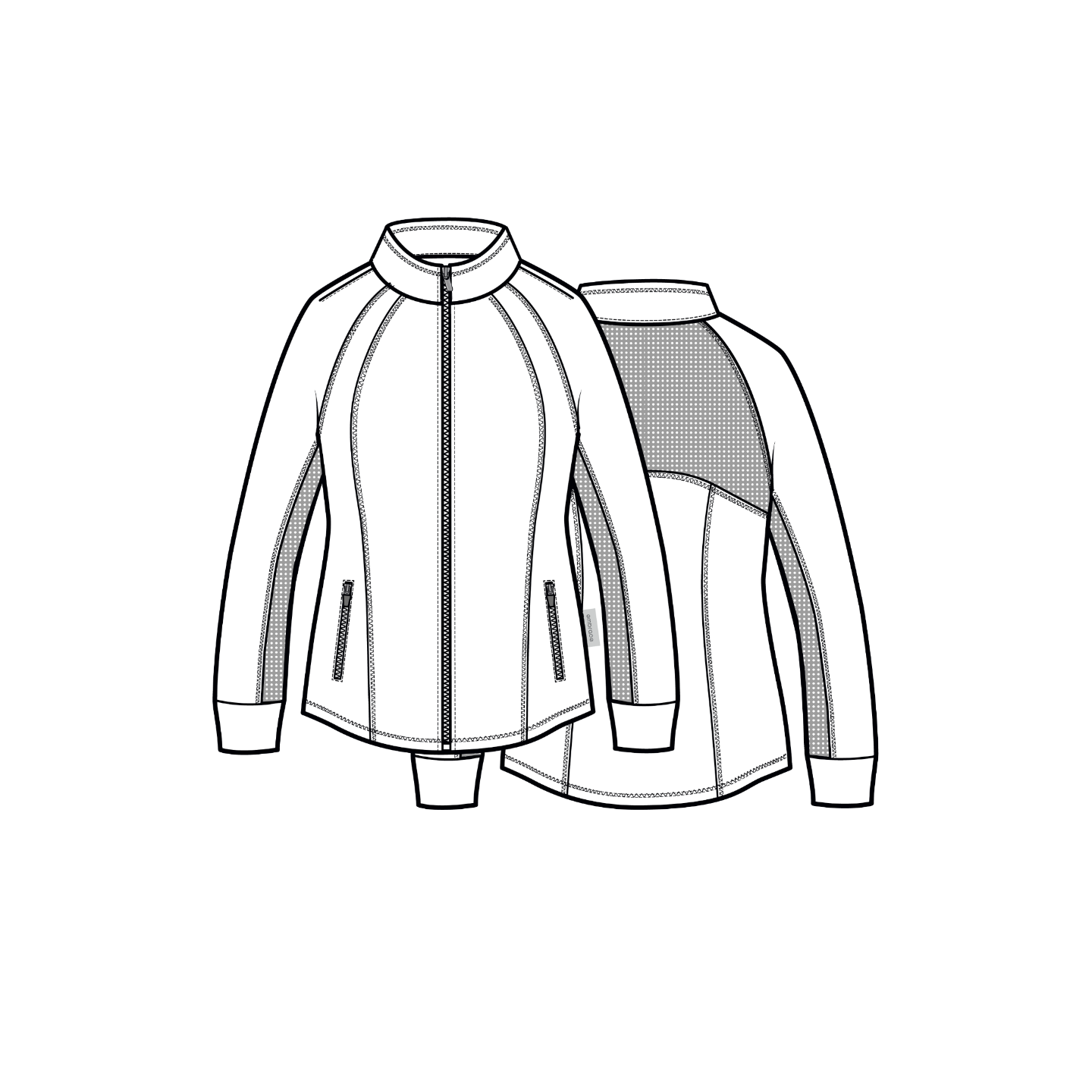 2701 Embrace Eden Full Zip Track Jacket by Maevn