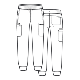 2901 Embrace Nelly Jogger Taille Mi-Hauteur avec 6 Poches par Maevn