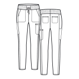 2902 Embrace Mia Tapered Leg 6 Pocket Pant by Maevn