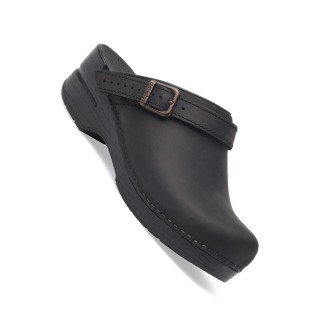 Dansko Women's Ingrid Clogs - Ingrid Black Oiled Leather