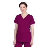 2320 Healing Hands Purple Label Jill Curved V-Neck Top