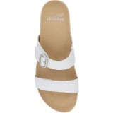 Justine White Full Grain Women's Casual Sandal by Dansko