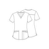 WW665 Workwear Professionals 3 Pocket V-Neck Top by Cherokee