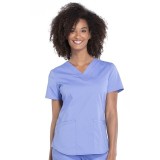 WW665 Workwear Professionals 3 Pocket V-Neck Top by Cherokee