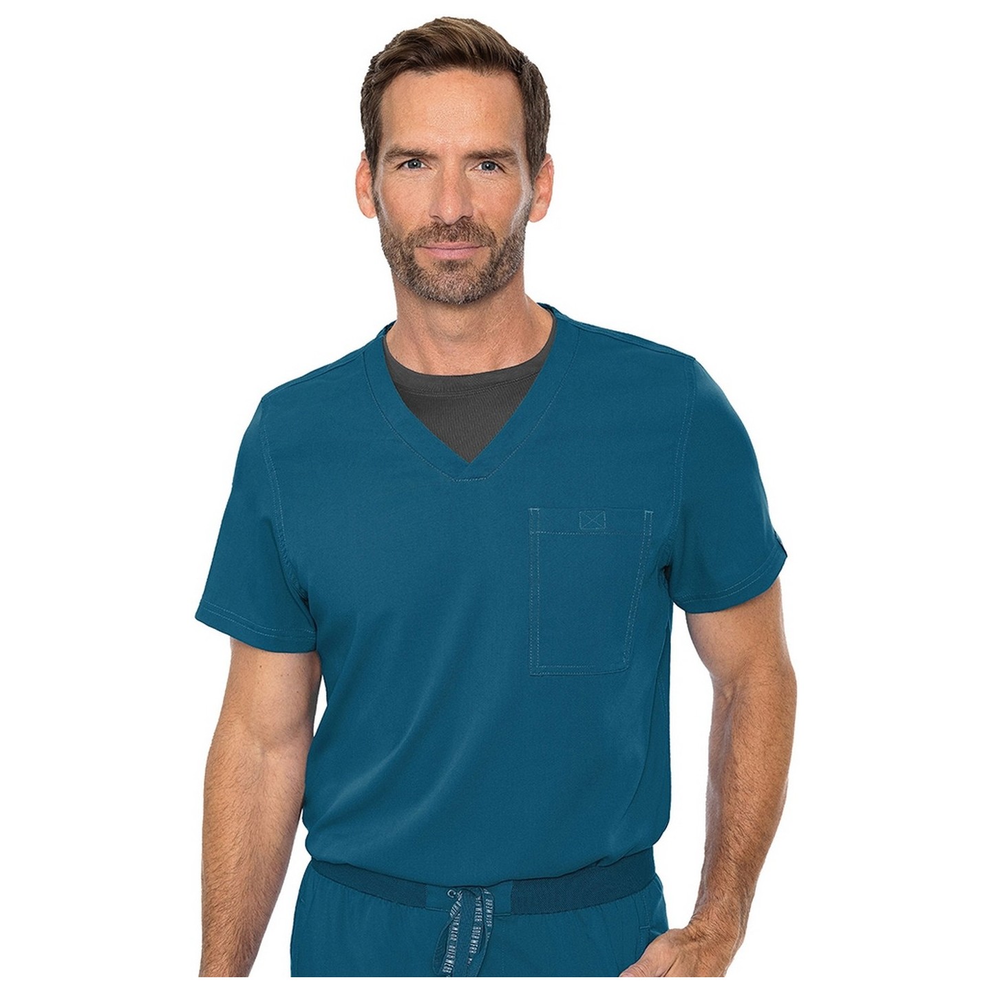 7478 Med Couture Rothwear Touch Cadence One Pocket Men's Scrub Top