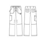 701T Tall koi Comfort Classic Lindsey Low-Rise Cargo Pant