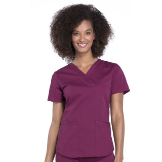WW665 Workwear Professionals 3 Pocket V-Neck Top by Cherokee