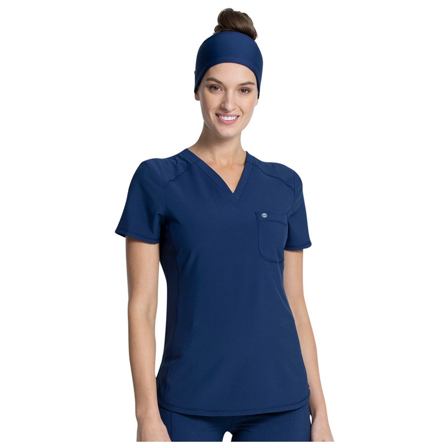 Tuckable V-Neck Top - Cherokee Infinity - Antimicrobial