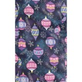 1797 Maevn Curved V-Neck Print Top - Frosted Ornaments