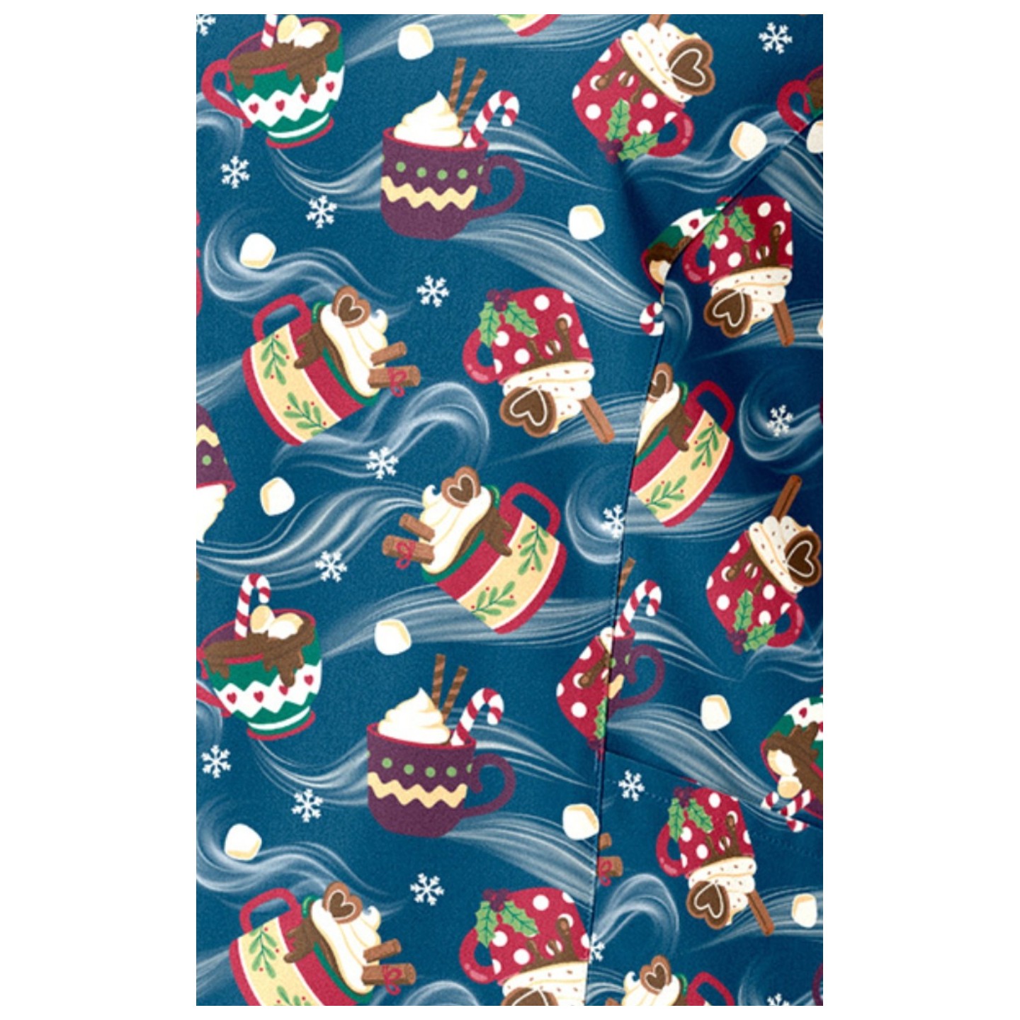 1797 Maevn Haut Imprimé à Col en V Incurvé - Festive Sips