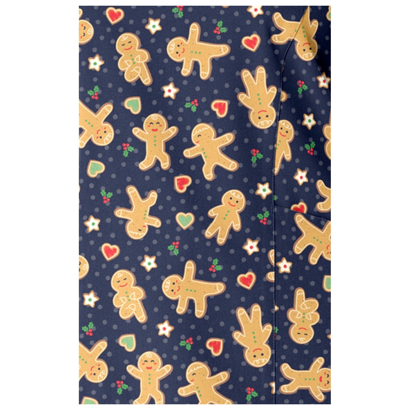 1797 Maevn Curved V-Neck Print Top - Gingerbread Zen