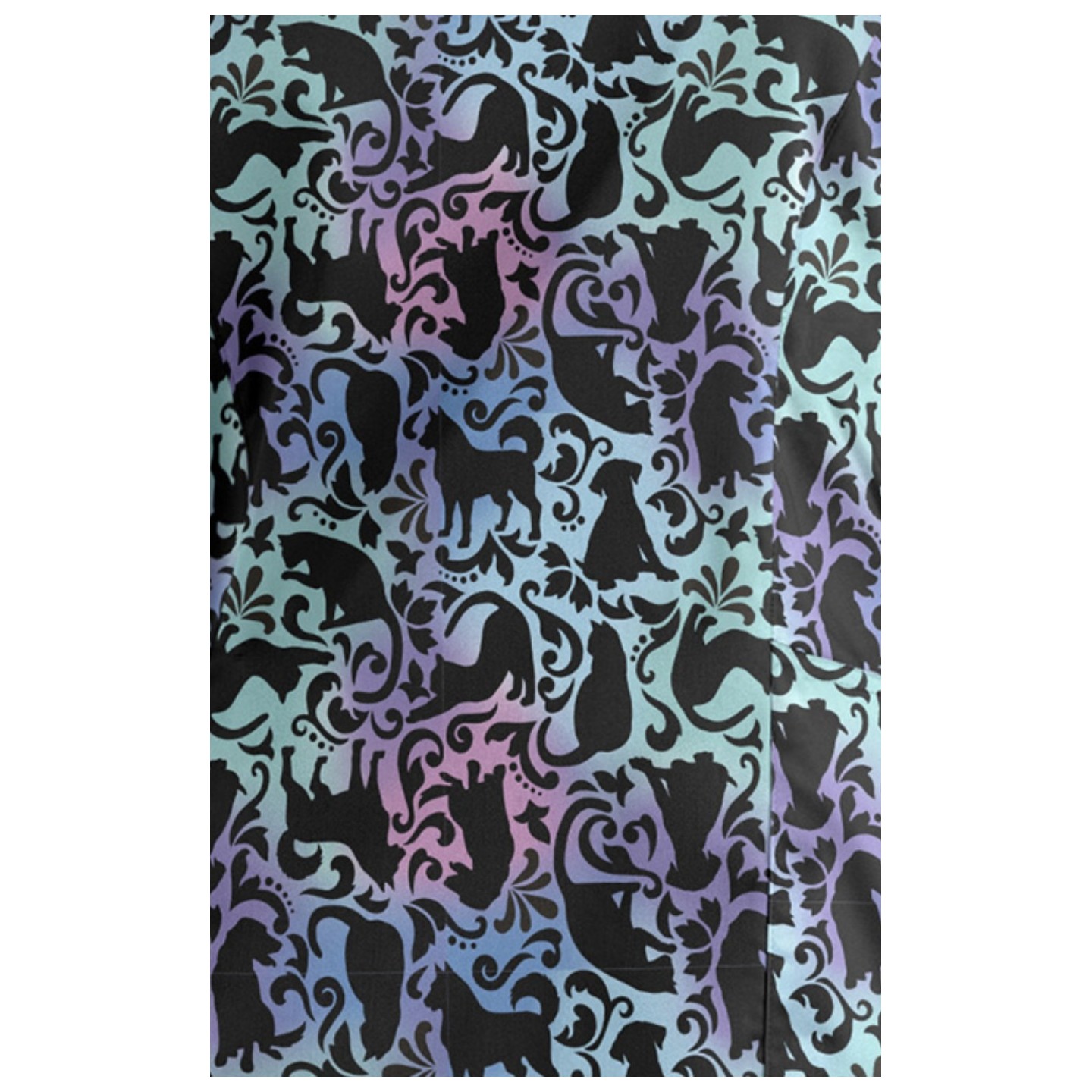 1797 Maevn Curved V-Neck Print Top - Love In Every Paw