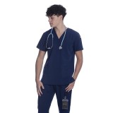 3601 Flaunt Unisex Modern Classic 4-Way Stretch V-Neck Top by Greentown