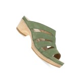 Lyndi Jade Milled Nubuck High Heel Sandal by Dansko 