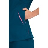 316 Koi Lite ™ Haut d’uniformes Philosophie Mock Wrap avec fermeture éclaire sur les  côtés