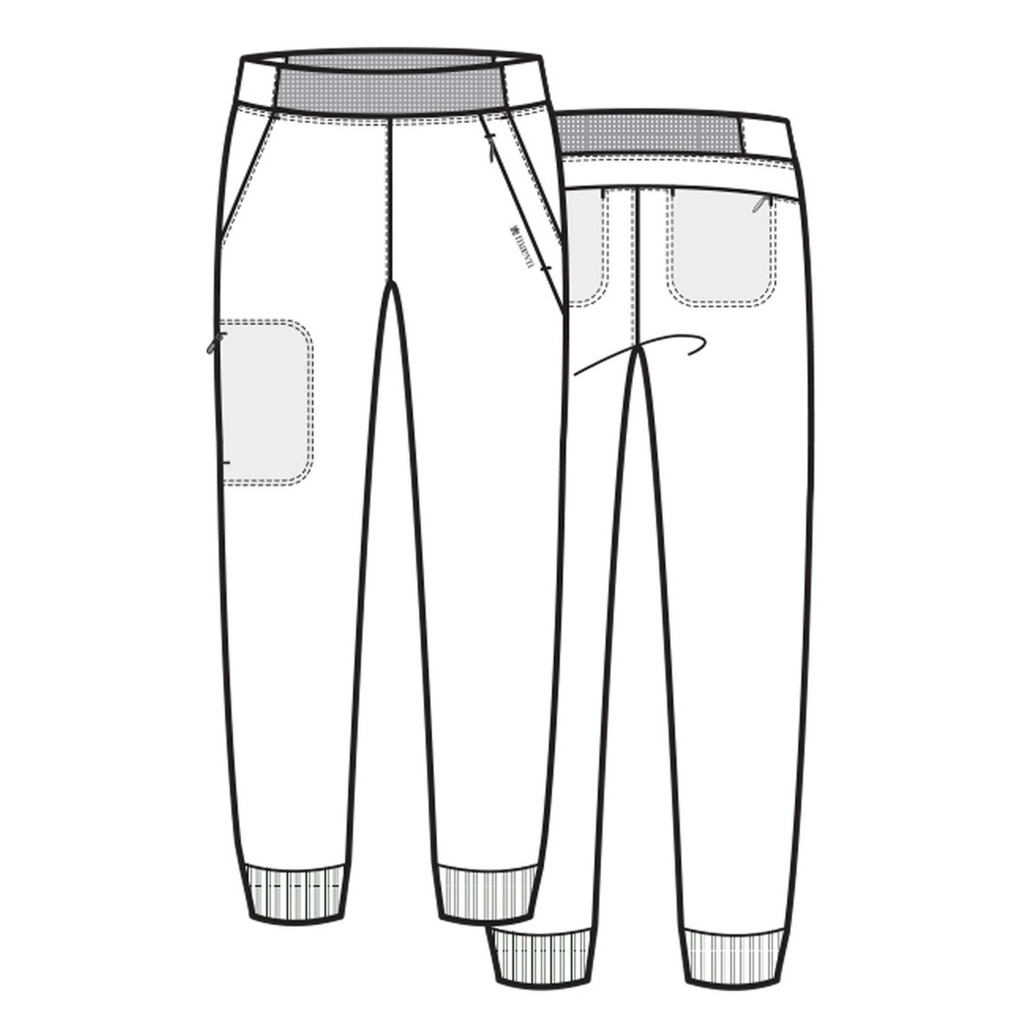 60302 Focus Slim Fit Elastic Waist Jogger Pant by Maevn