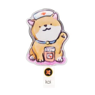 A109A koi Artist Series Porte-Badge Rétractable - Nurse Shiba