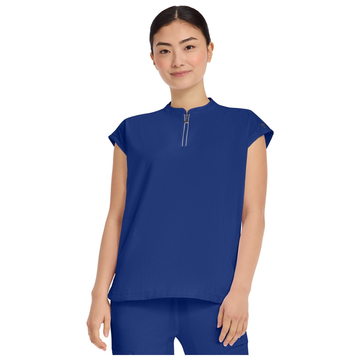 2286 Healing Hands HH360 Sandy Mandarin Collar Top