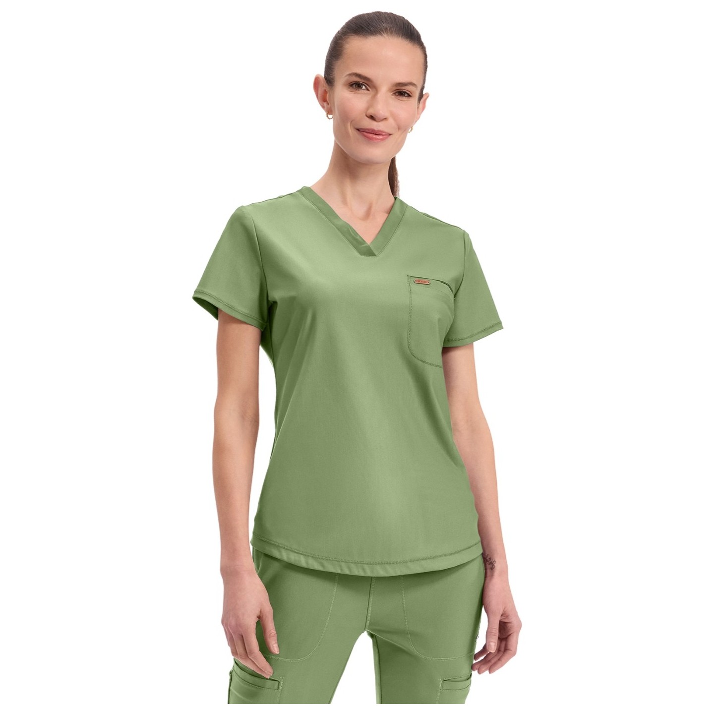 CK819 Tuckable V-Neck Top - Cherokee Form