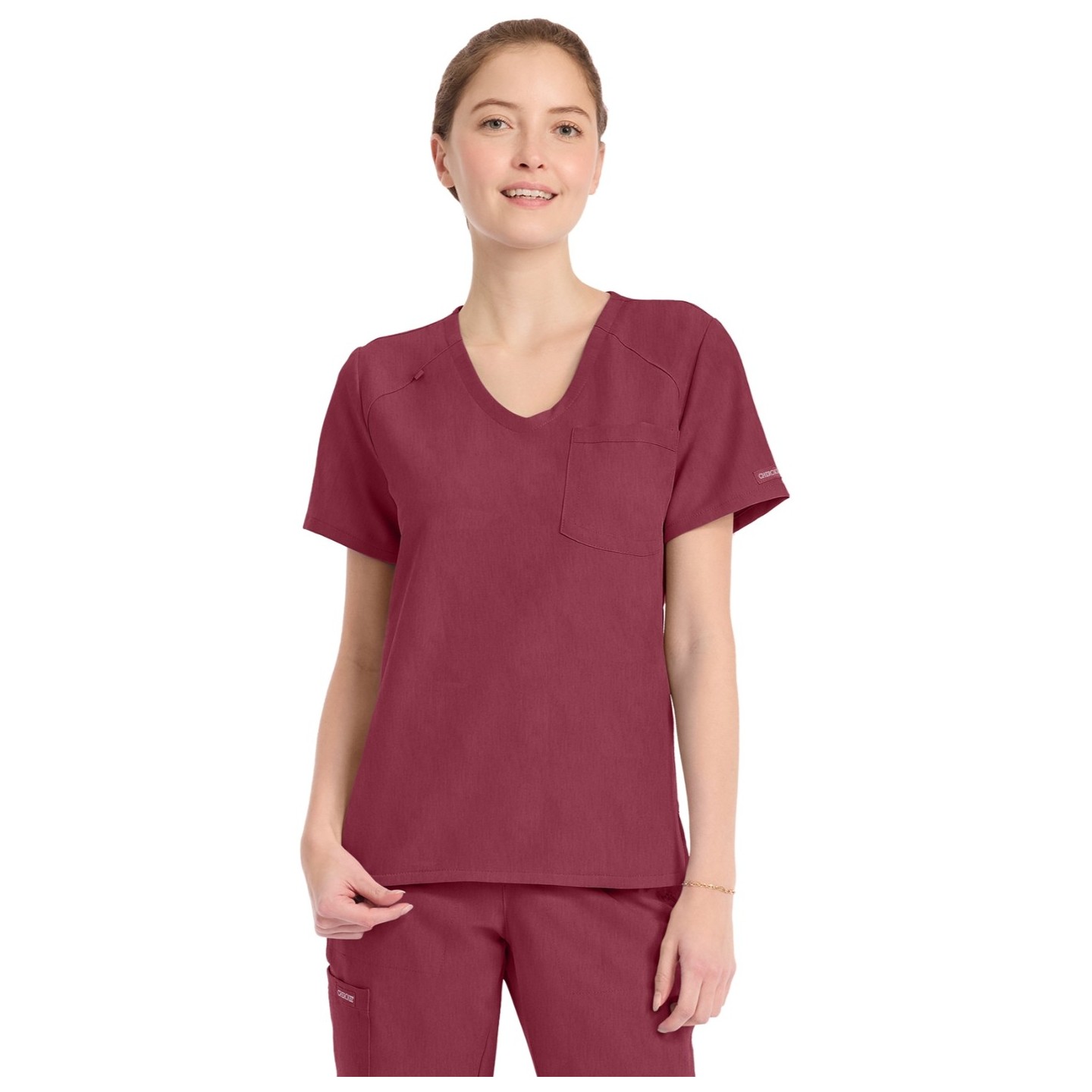 CK954A WW Originals Ultra Tuck-in V-Neck Top by Cherokee
